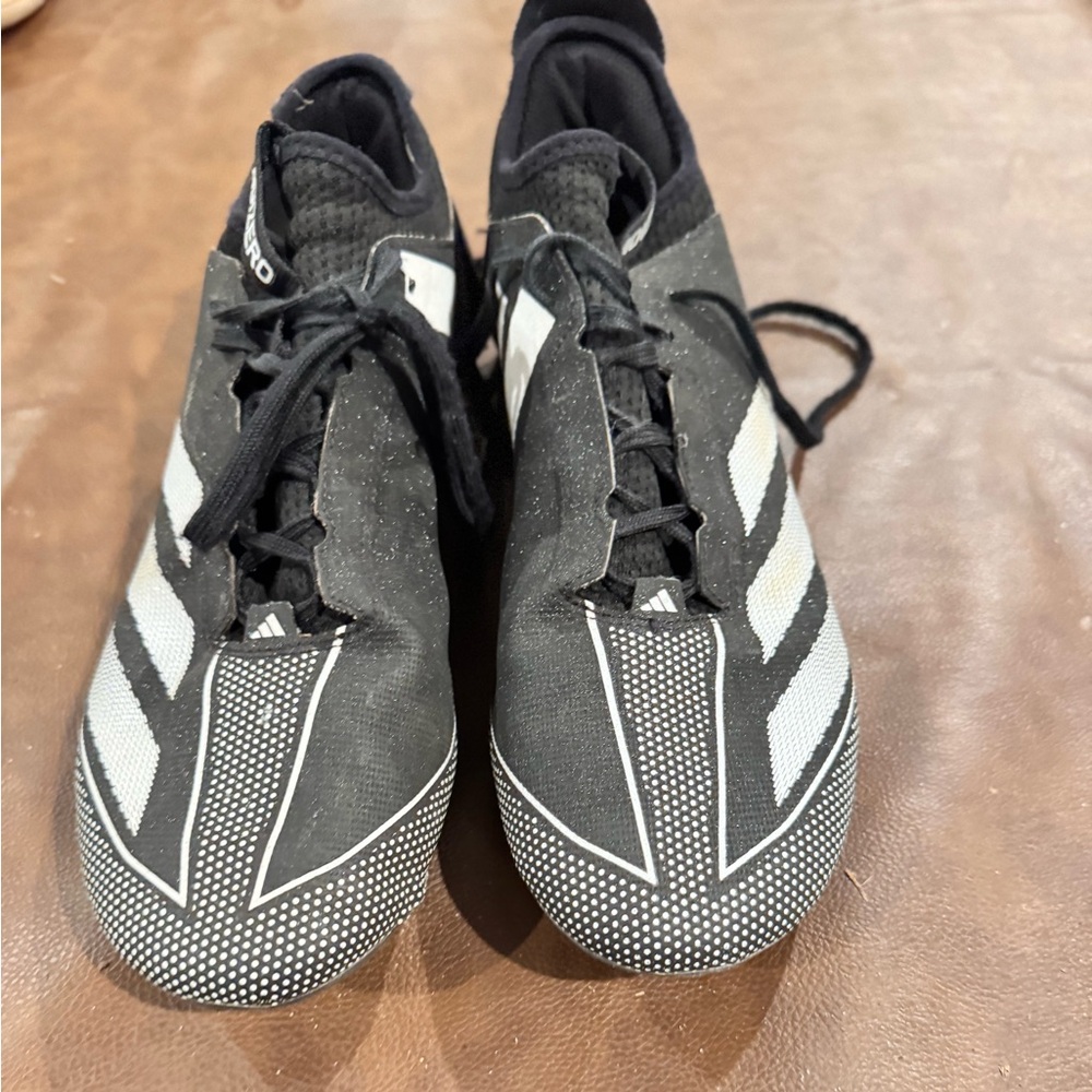 adidas Black and White Athletic shoes cleats